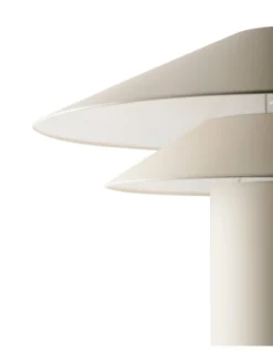 Lámpara de mesa Shan – Faro – Pantalla de pergamino, diseño decorativo