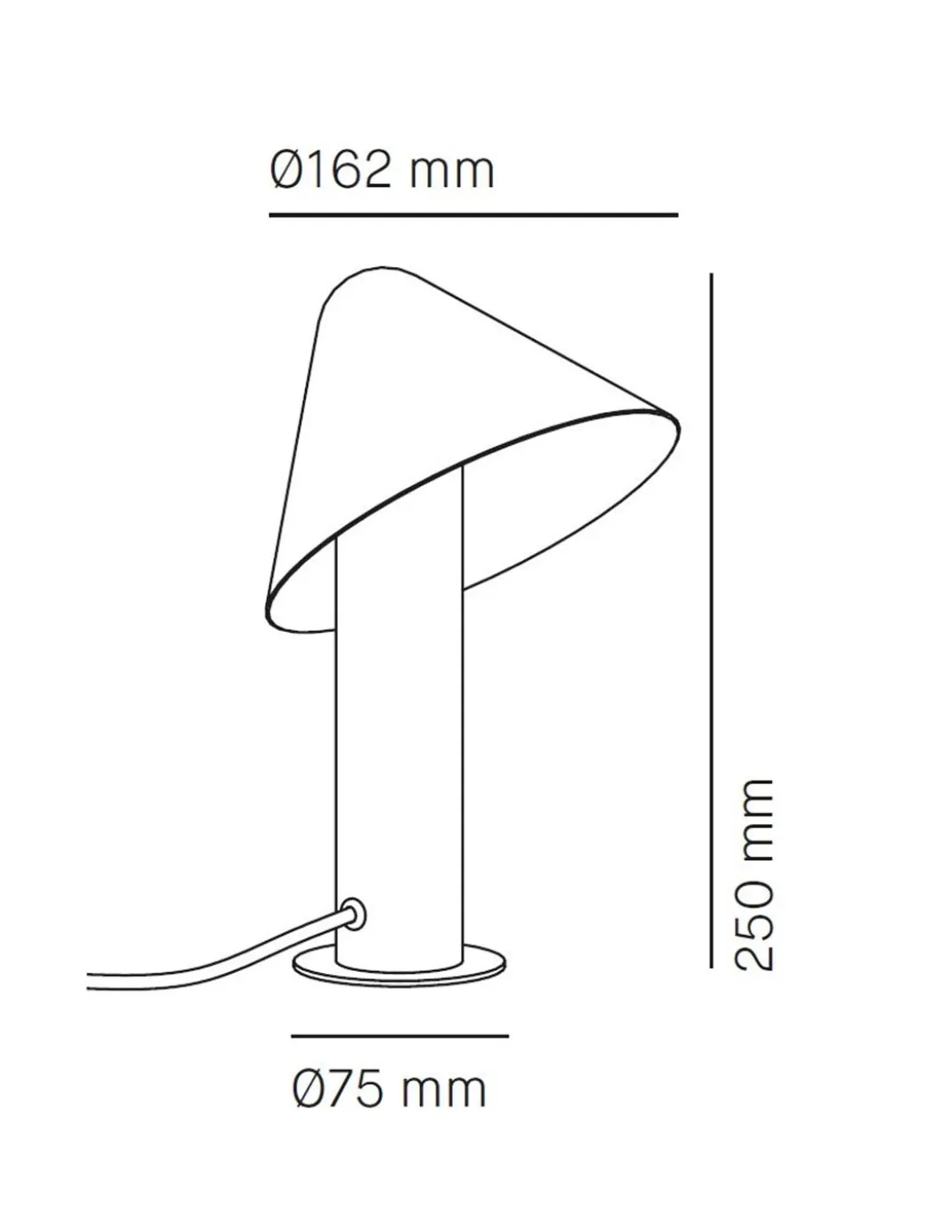 Lámpara de mesa Shita - Milan - Lámpara minimalista con pantalla orientable
