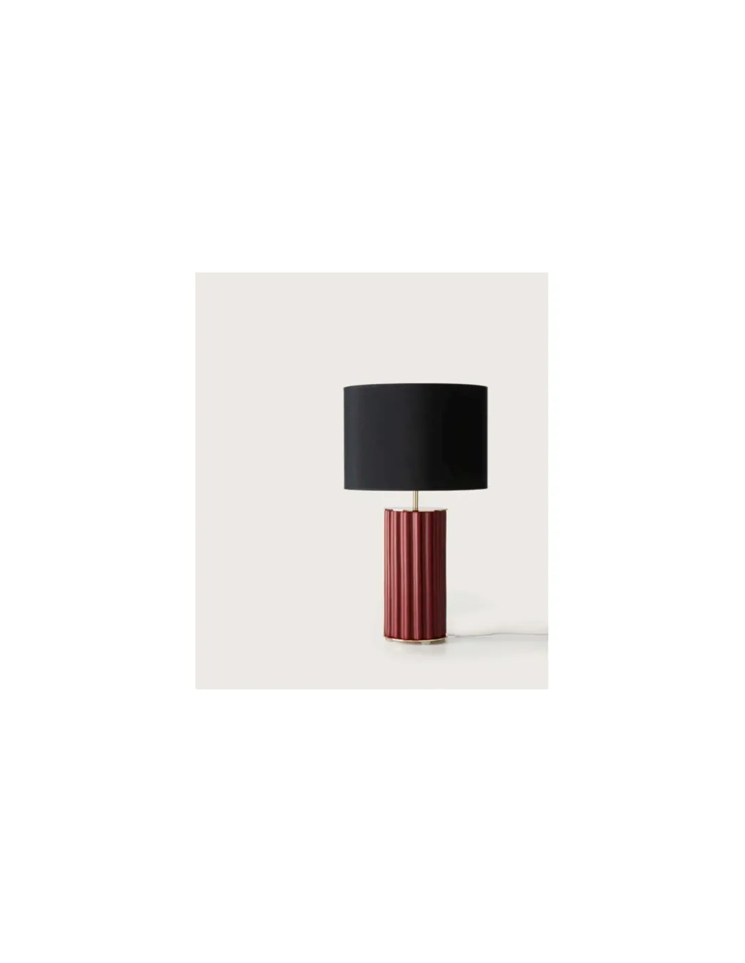 Lámpara de mesa Sonica - Aromas - Lámpara de cerámica, Pantalla negra incluida