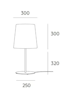 Lámpara de mesa Sorrento - Massmi - Pantalla de lino natural