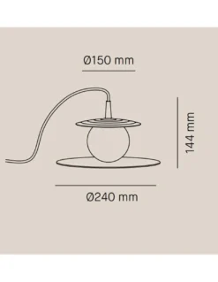 Lámpara de mesa Symphony - Milan - Lámpara de diseño con bola luminosa orientable