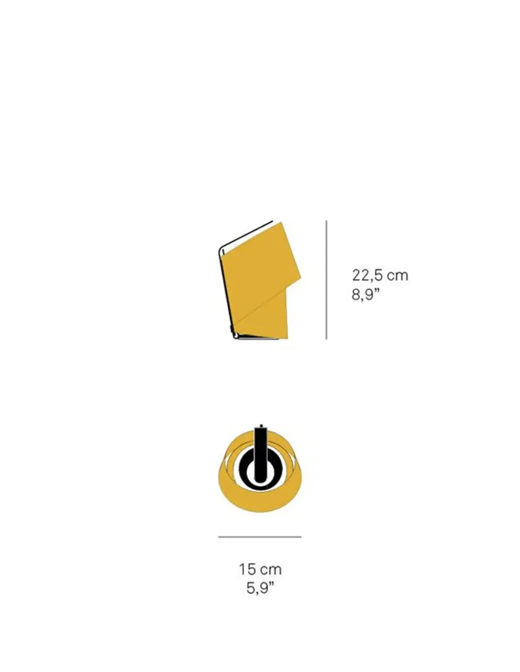 Lámpara de mesa Tiny - LZF - Lámpara artesanal de madera, altura: 22,5 cm