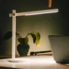Lámpara de mesa Touch - FORLIGHT - Lámpara de escritorio blanca, luz orientable LED regulable