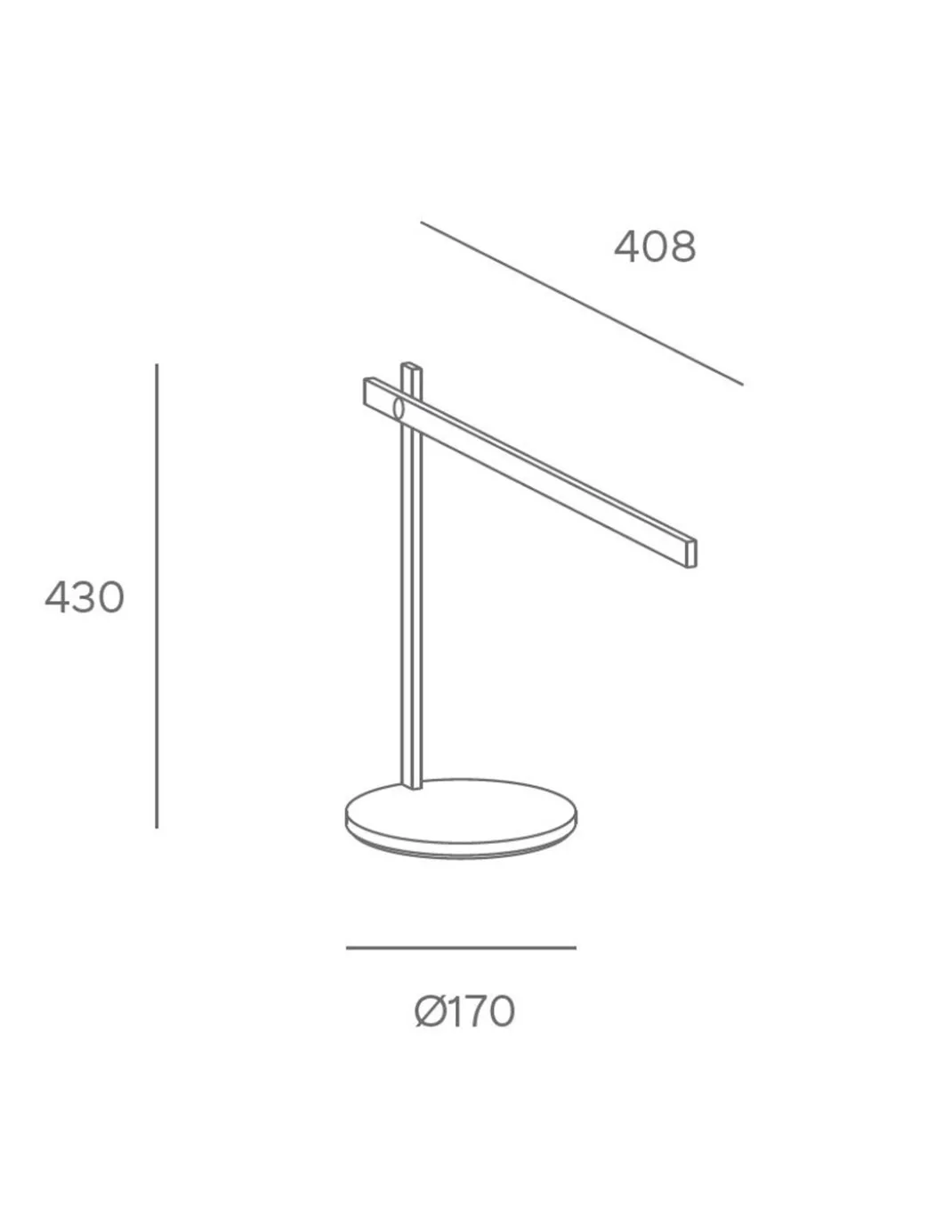 Lámpara de mesa Touch - FORLIGHT - Lámpara de escritorio blanca, luz orientable LED regulable