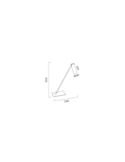 Lámpara de mesa Tub - Pujol - Elegante flexo LED para estudio y lectura