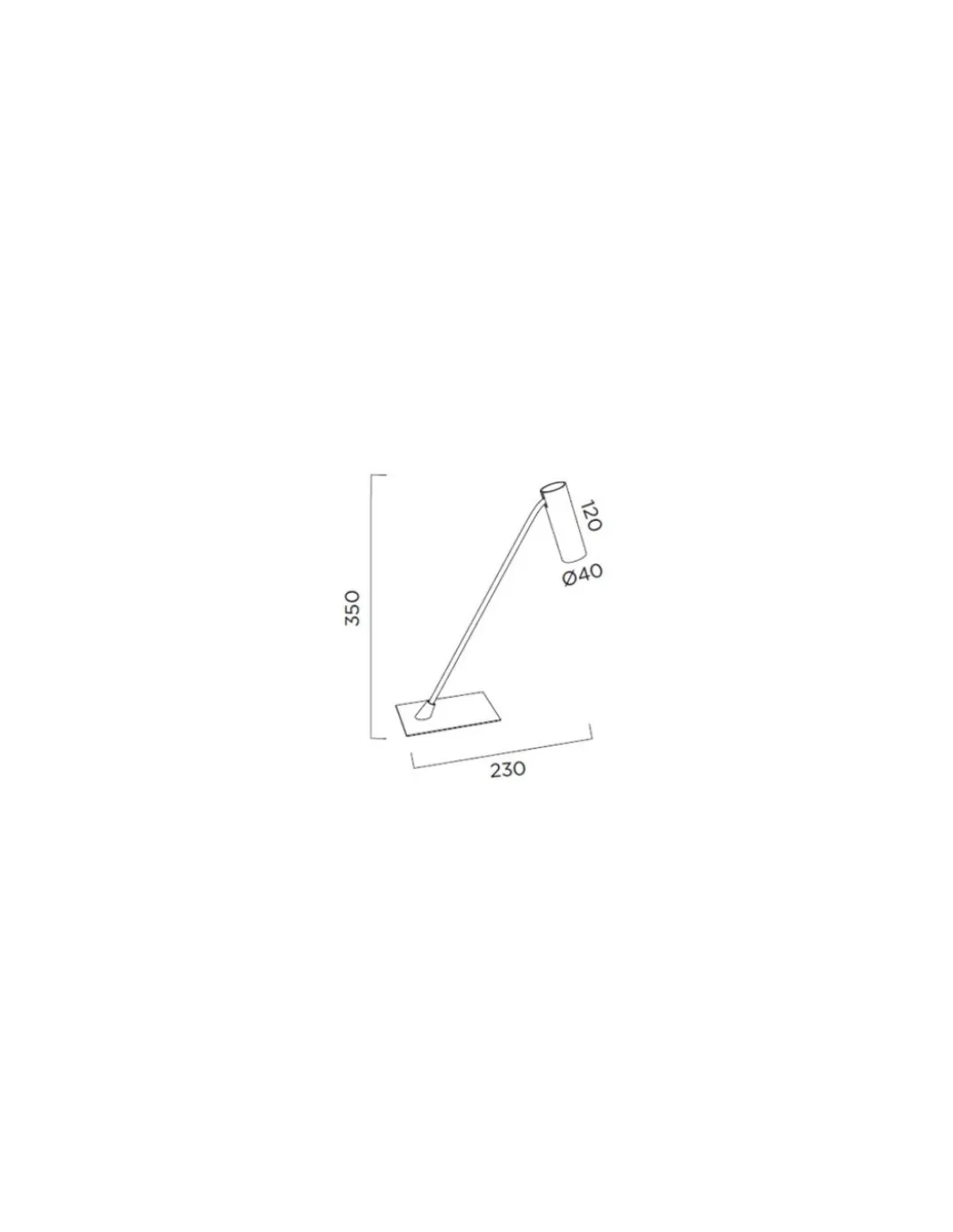 Lámpara de mesa Tub - Pujol - Elegante flexo LED para estudio y lectura