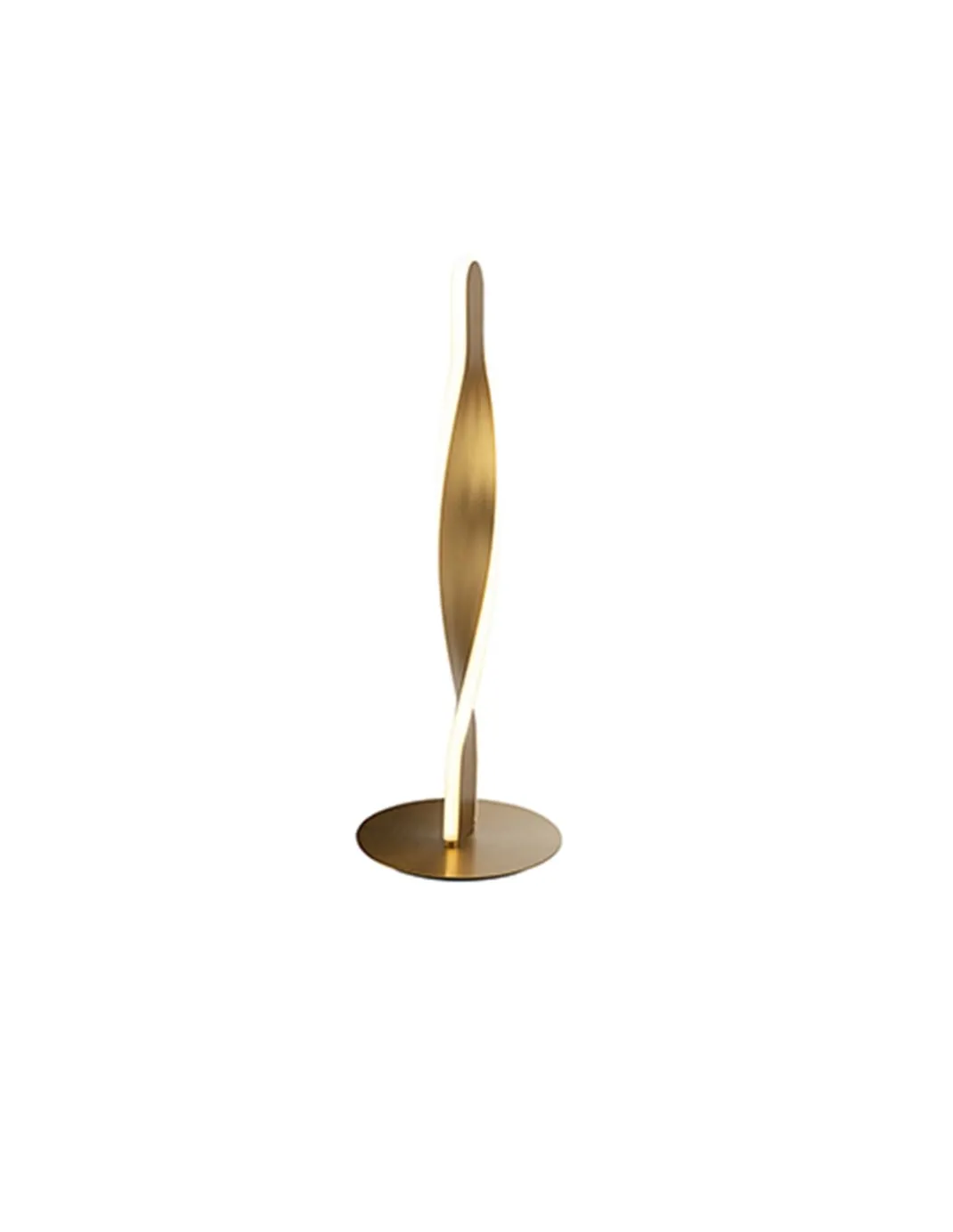 Lámpara de mesa Twist – Schuller – Diseño minimalista LED, acabado dorado