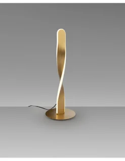 Lámpara de mesa Twist – Schuller – Diseño minimalista LED, acabado dorado