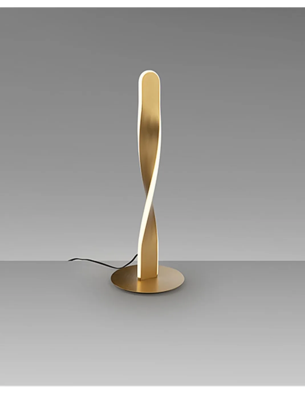 Lámpara de mesa Twist – Schuller – Diseño minimalista LED, acabado dorado