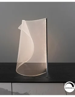 Lámpara de mesa Velos – Schuller – Lámpara LED regulable, lámina de metacrilato microimpreso