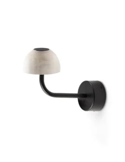 Lámpara de pared Absidiola - Luxcambra - Pantalla de alabastro o cerámica, luz indirecta