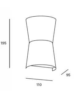 Lámpara de pared de exterior Prisma – FORLIGHT – Aplique con doble emisión de luz, GU10, Apto para ambientes salinos