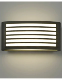 Lámpara de pared de exterior Zenitha - FORLIGHT - Lámpara LED negra