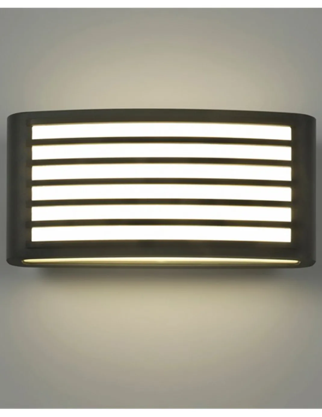 Lámpara de pared de exterior Zenitha - FORLIGHT - Lámpara LED negra