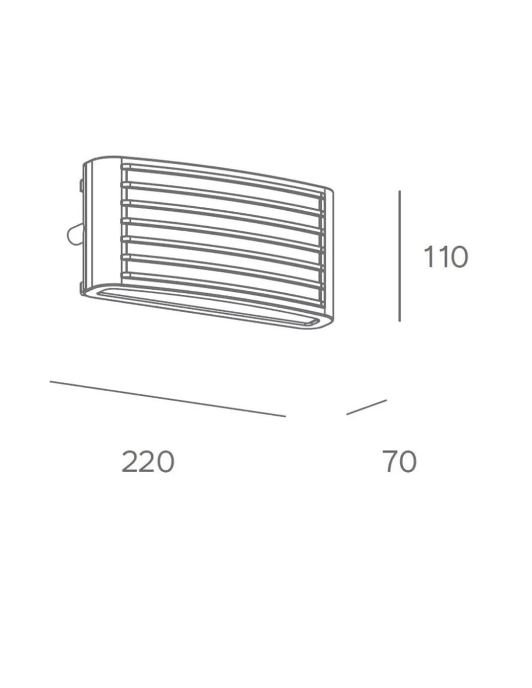 Lámpara de pared de exterior Zenitha - FORLIGHT - Lámpara LED negra