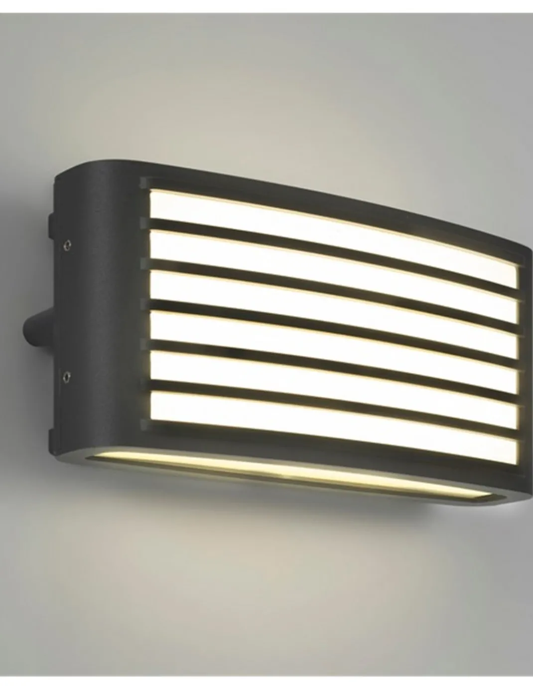 Lámpara de pared de exterior Zenitha - FORLIGHT - Lámpara LED negra