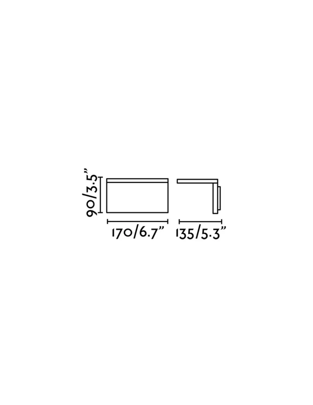 Lámpara de pared Ele - Faro - Lámpara de exterior en gris oscuro