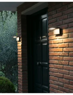 Lámpara de pared Ele - Faro - Lámpara de exterior en gris oscuro