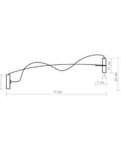 Lámpara de pared Hold - Luxcambra - Lámpara alargada, luz directa