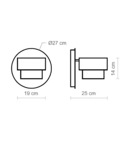Lámpara de pared Kan XL – Luxcambra – Lámpara orientable, pantalla de rafia