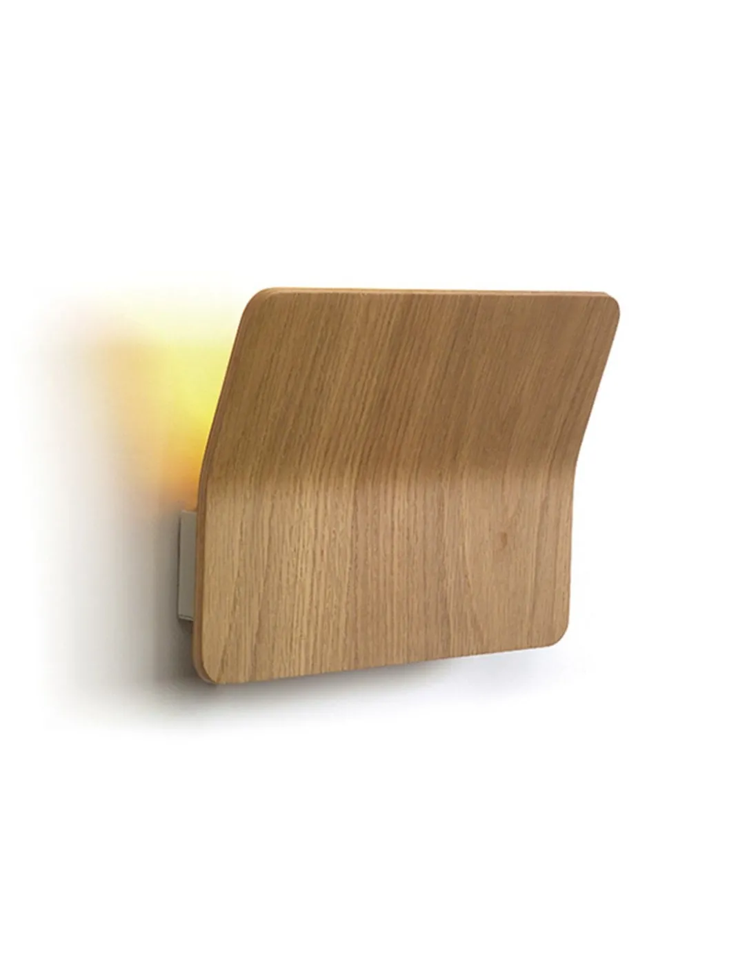 Lámpara de pared Kito – Luxcambra – Pantalla de madera de roble, Lámpara LED