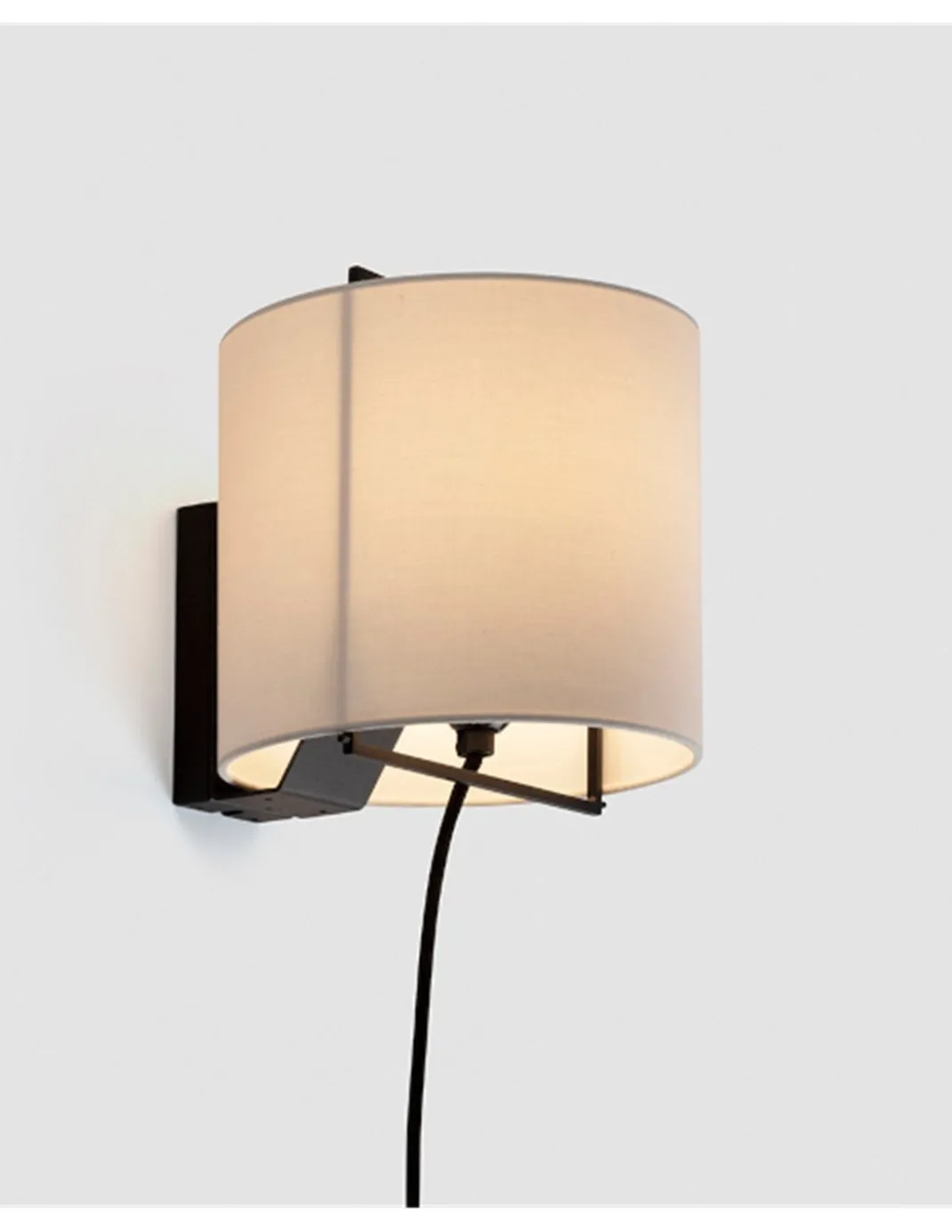 Lámpara de pared Lewit - Luxcambra - diseño moderno, pantalla textil