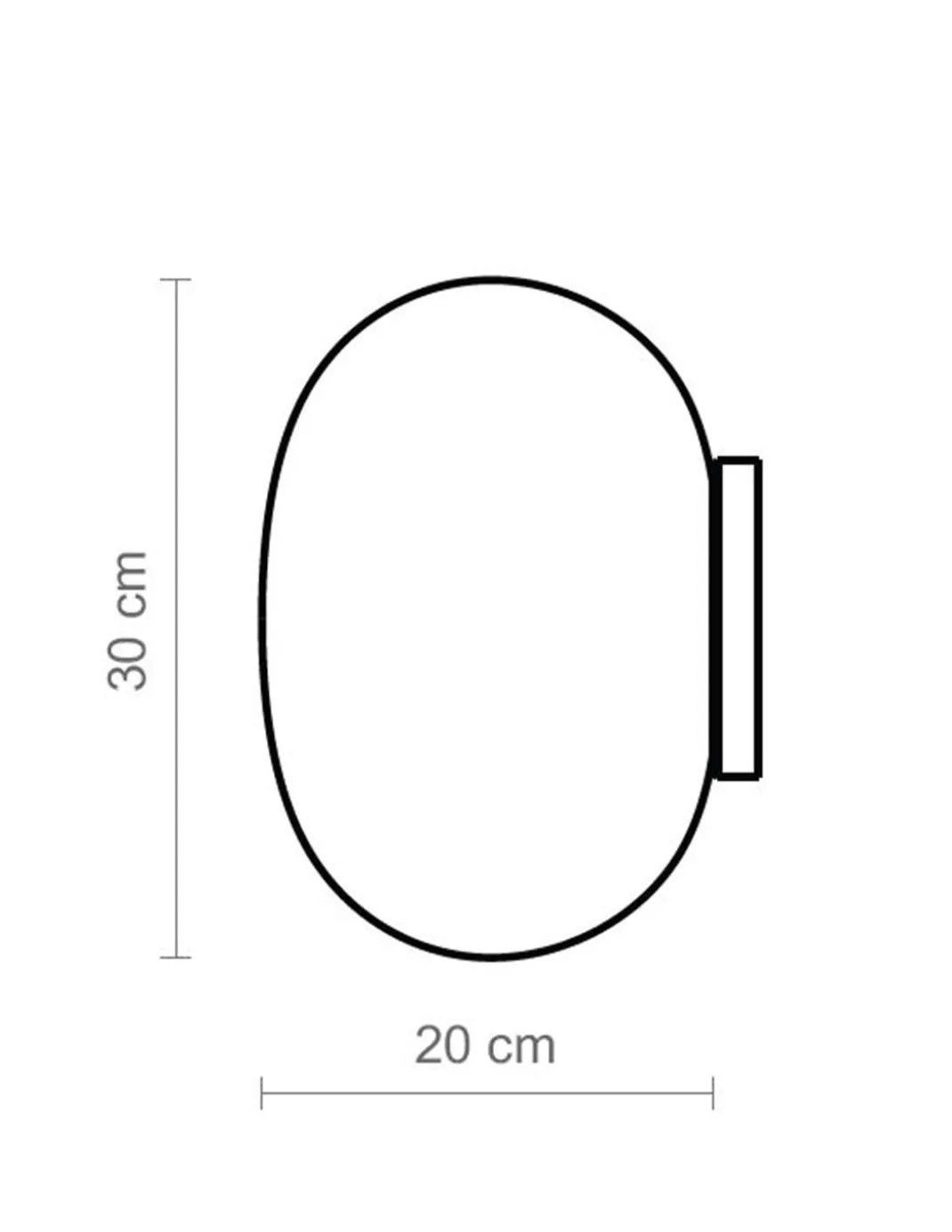 Lámpara de pared Moon – Luxcambra – Pantalla de cristal, estructura dorada