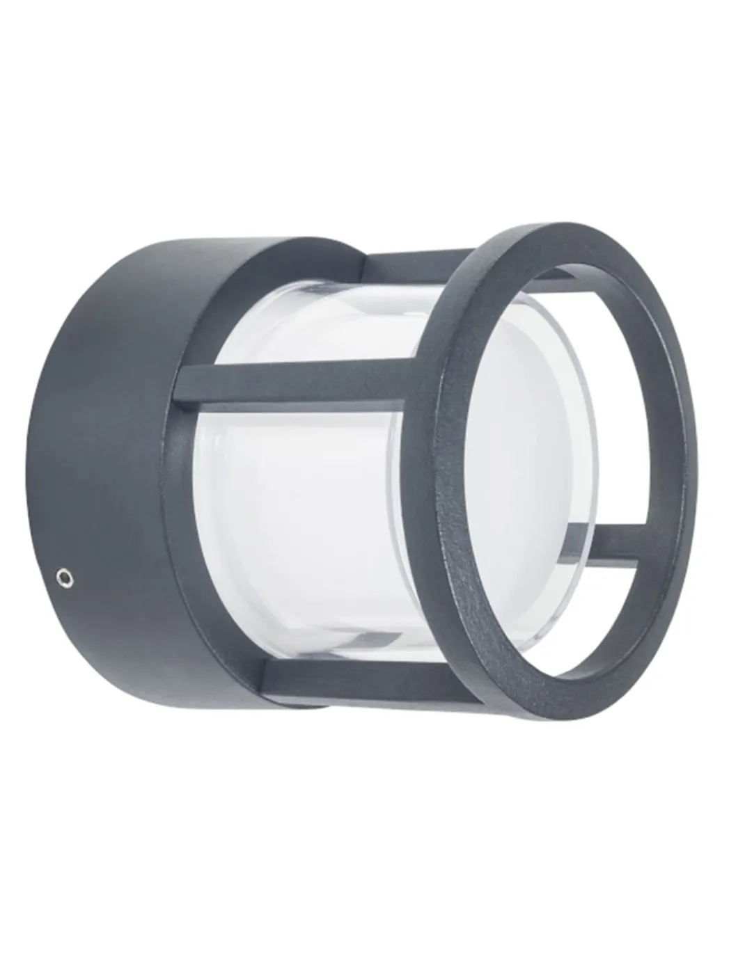 Lámpara de pared One - FORLIGHT - Aplique de exterior LED, formato circular, negro