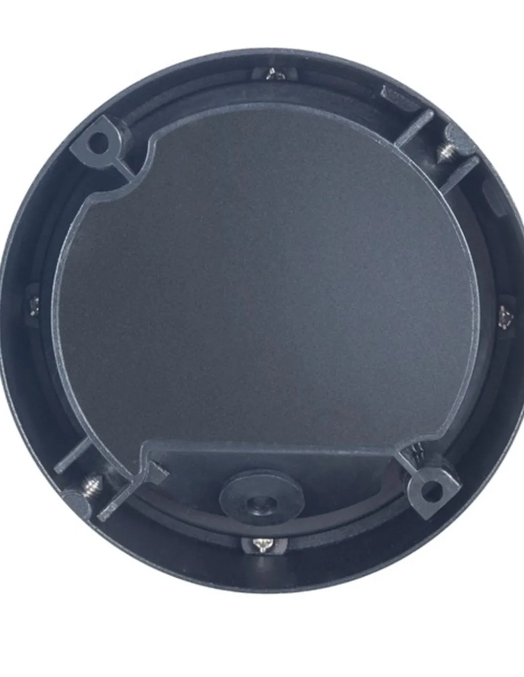 Lámpara de pared One - FORLIGHT - Aplique de exterior LED, formato circular, negro
