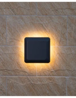 Lámpara de pared Ova - Iberlamp - Aplique de exterior antracita