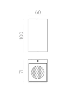 Lámpara de pared Oxen - ACB - Aplique cúbico minimalista