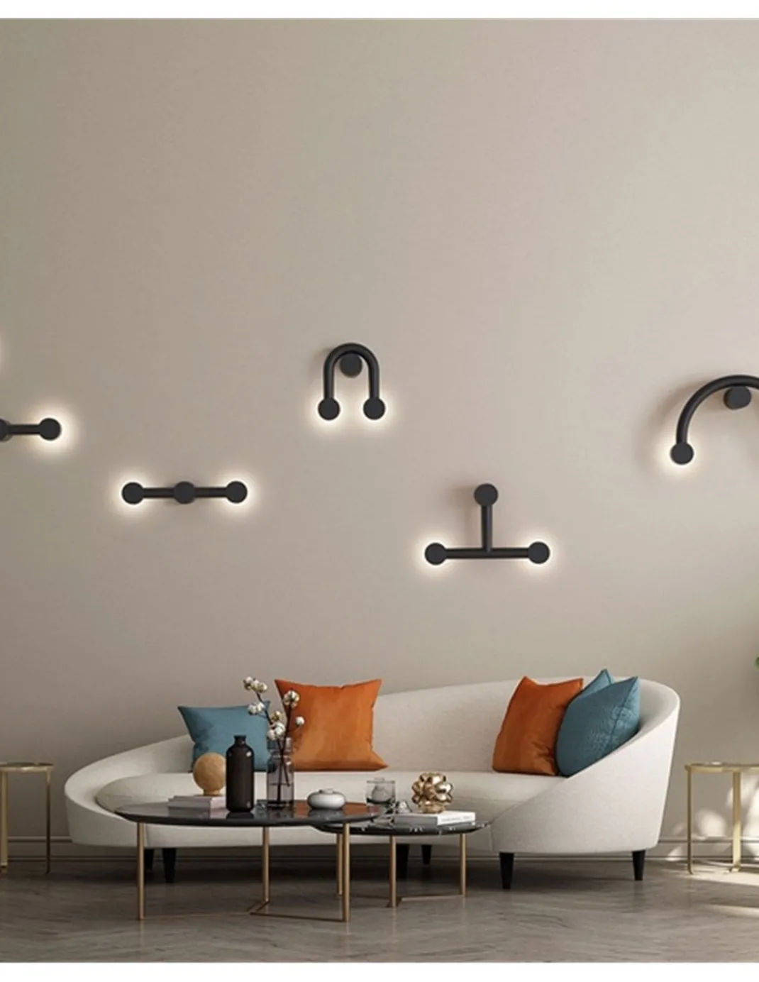 Lámpara de pared Rigoberta Indirect Curved – Robin – Aplique minimalista, LED 3000K 1840 lm