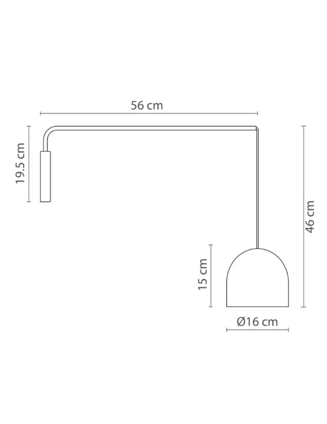 Lámpara de pared Rio Pendant - Robin - Aplique de pared colgante, diseño moderno decorativo