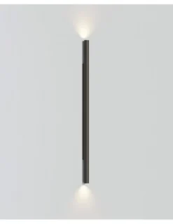 Lámpara de pared Rodi – Robin – Diseño minimalista negro, Altura: 146 cm