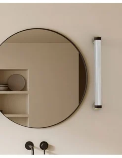 Lámpara de pared Roseline - Robin - Lámpara de baño (IP44), pantalla de vidrio, 2 tamaños