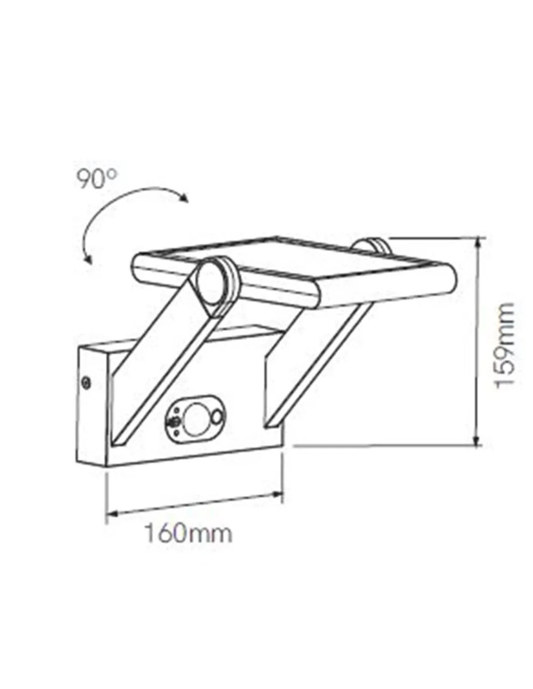 Lámpara de pared solar Proa – Beneito & Faure – Lámpara LED 4000K, IP54