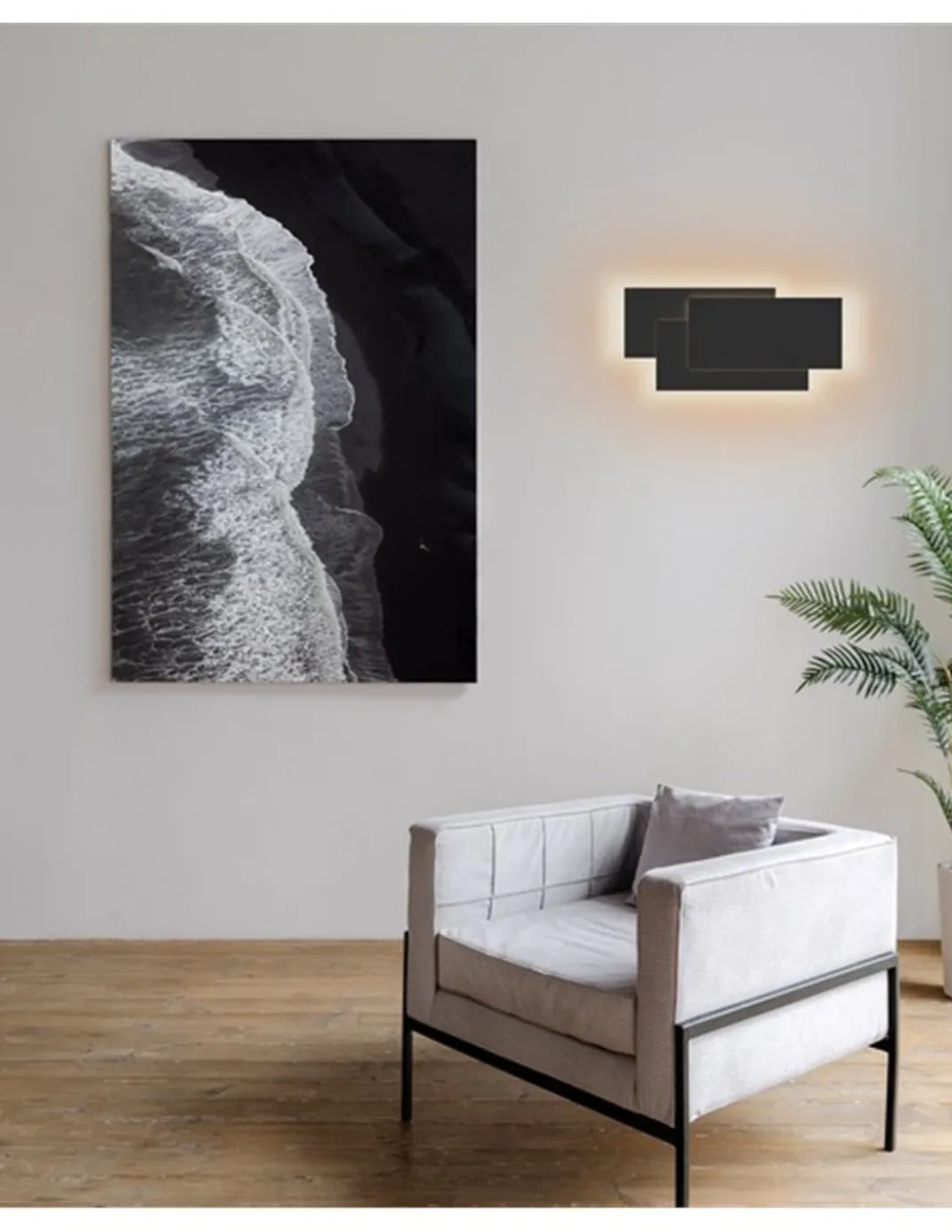 Lámpara de pared Tahiti XL – Mantra – Aplique decorativo, LED 3000K, 26/40 cm