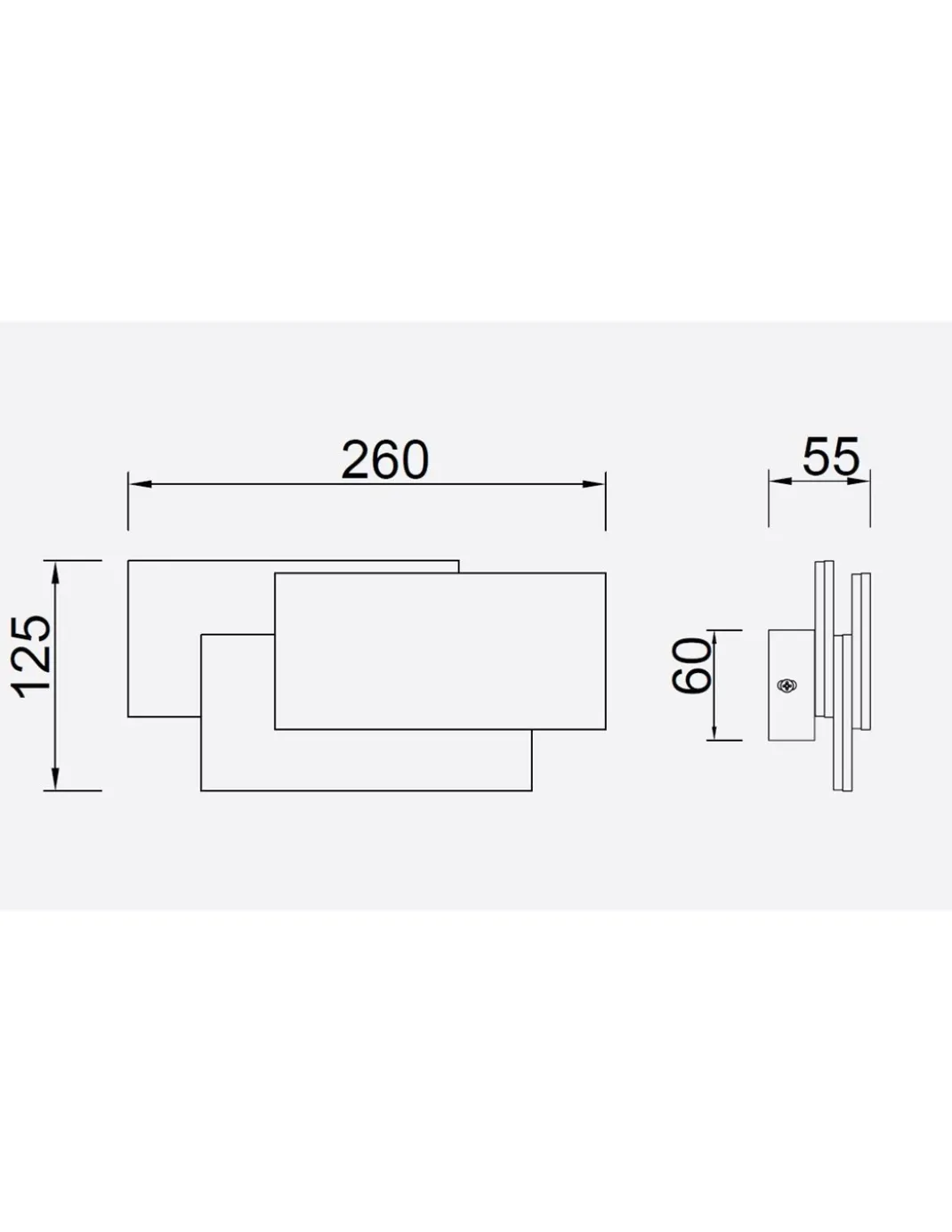 Lámpara de pared Tahiti XL – Mantra – Aplique decorativo, LED 3000K, 26/40 cm
