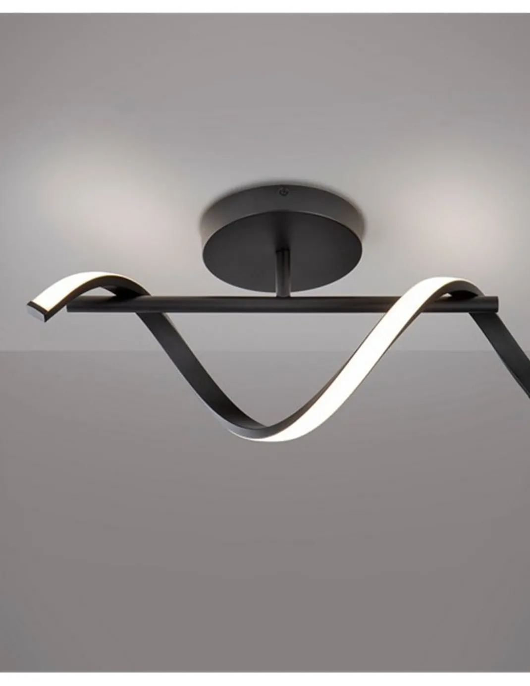 Lámpara de pared/techo Boa - Schuller - Diseño minimalista negro