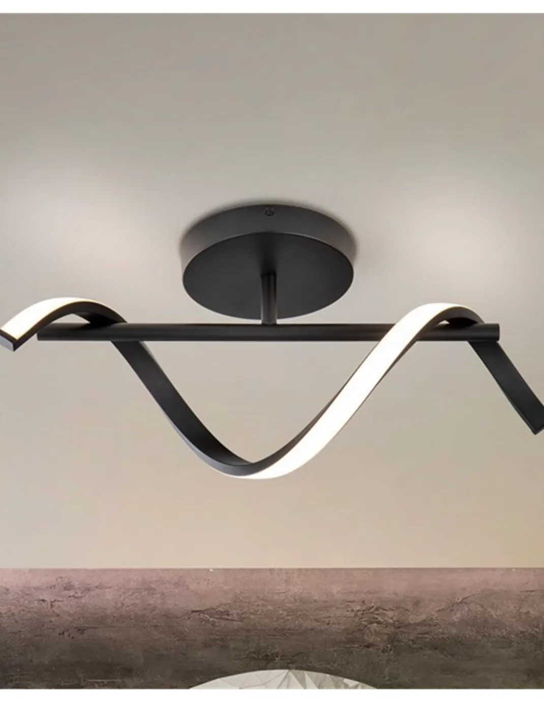 Lámpara de pared/techo Boa - Schuller - Diseño minimalista negro
