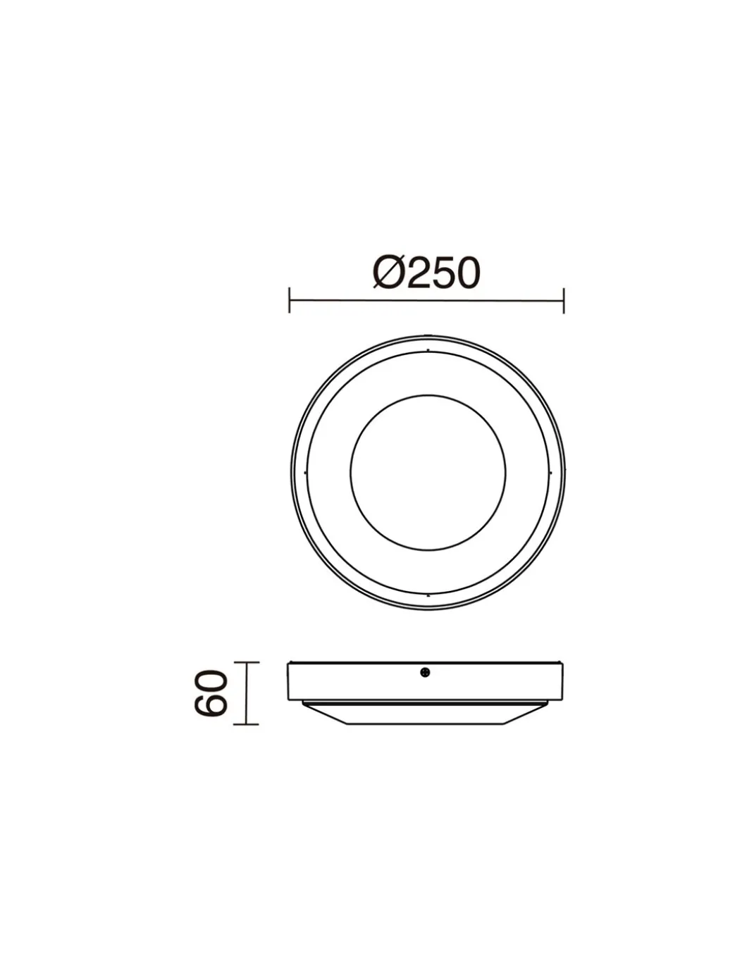 Lámpara de pared/techo de exterior Floc - Novolux Lighting - Diseño redondo, IP65