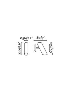 Lámpara de pared/techo Link - Faro - Luz orientable directa