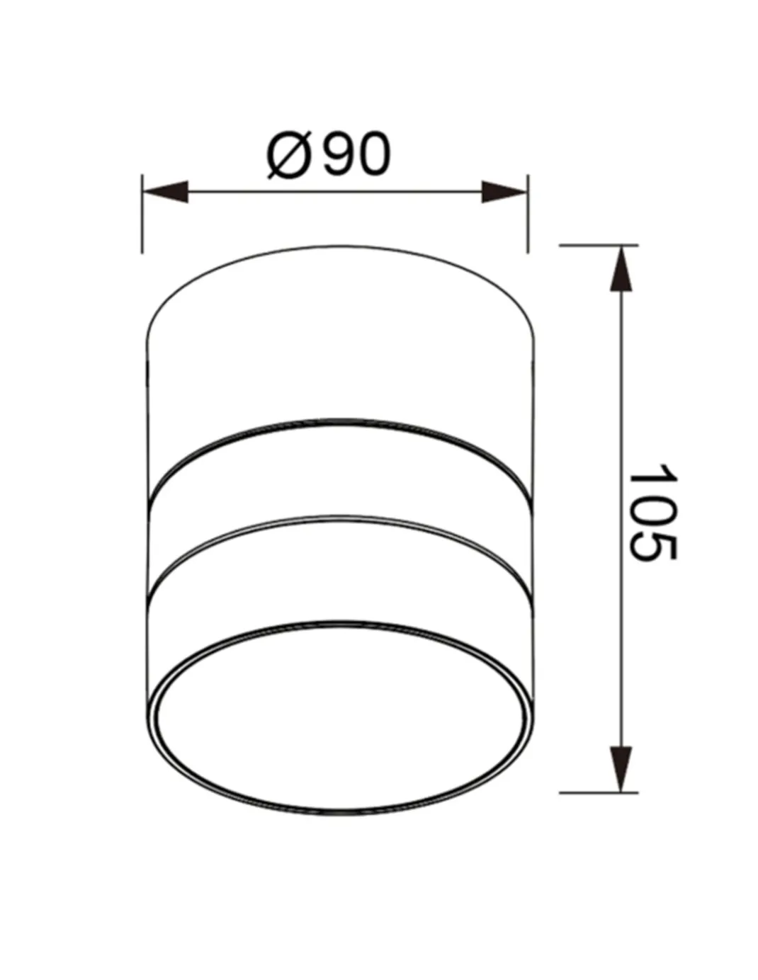 Lámpara de pared/techo Pere - Mantra - Foco exterior de superficie orientable
