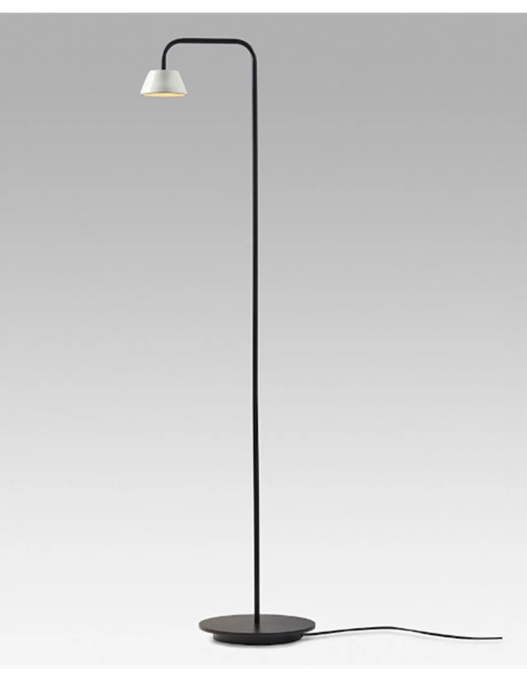 Lámpara de pie Absidiola - Luxcambra - Pantalla cónica de cerámica en varios colores