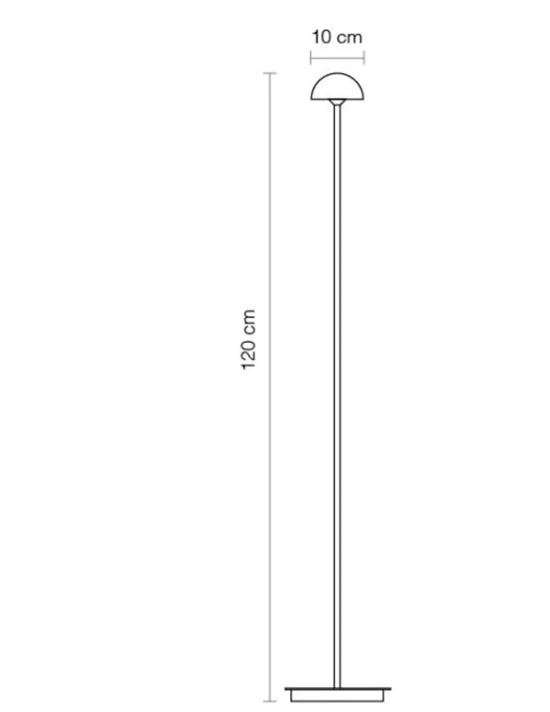 Lámpara de pie Absidiola - Luxcambra - Pantalla de cerámica, 120 cm