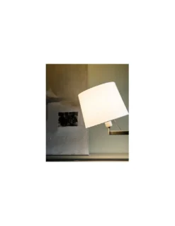 Lámpara de Pie Artis - Faro - Estructura bronce y pantalla blanca