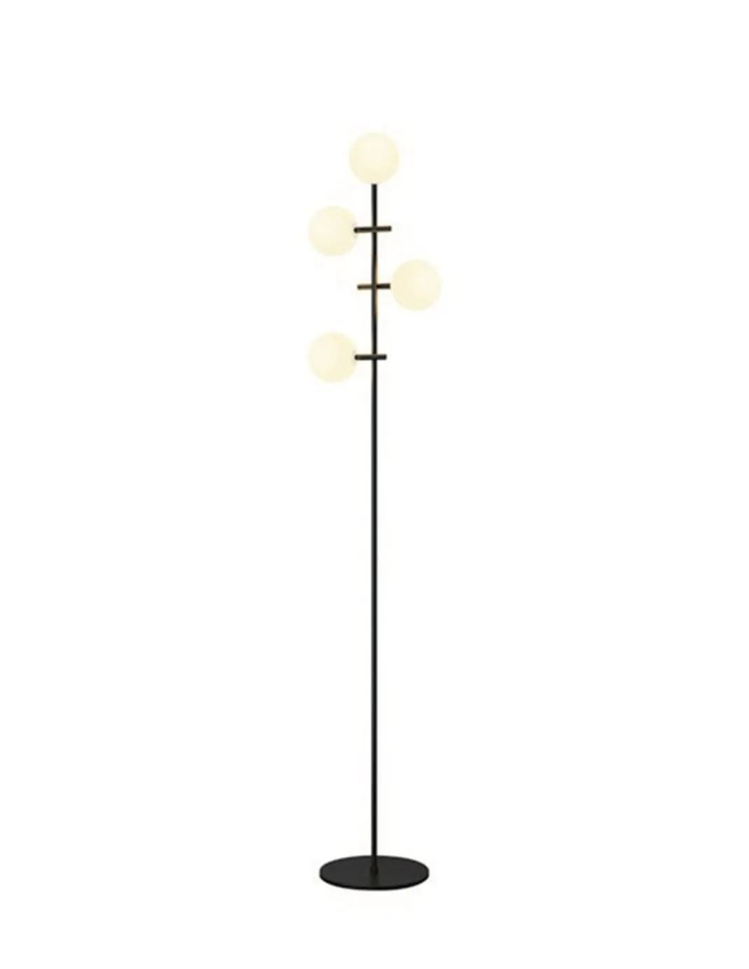 Lámpara de pie Cellar – Mantra – Lámpara bola, 4 luces G4, Negr0
