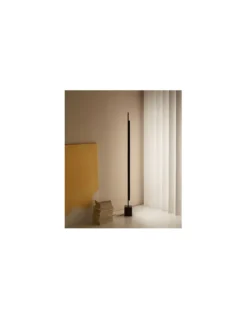 Lámpara de pie Coln - Aromas - Lámpara LED de pie lineal, regulable, minimalista, color negro