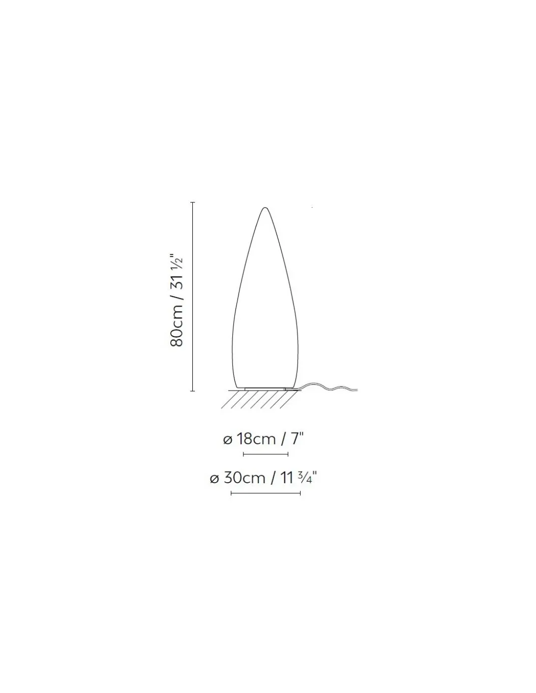 Lámpara de pie de exterior Kanpazar - B.lux - Lámpara portátil blanca, diseño antivandálico, cable: 3.5 m
