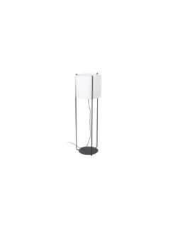 Lámpara de pie Drum - Faro - Pantalla de tela en negro o beige